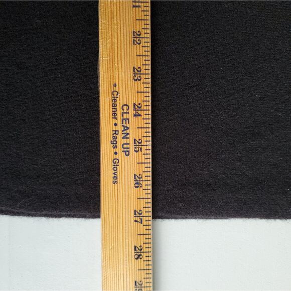 Tahari Women Cashmere Blend Black Cowlneck Sweater Poncho OS Minimal Modern Cozy - Picture 9 of 11